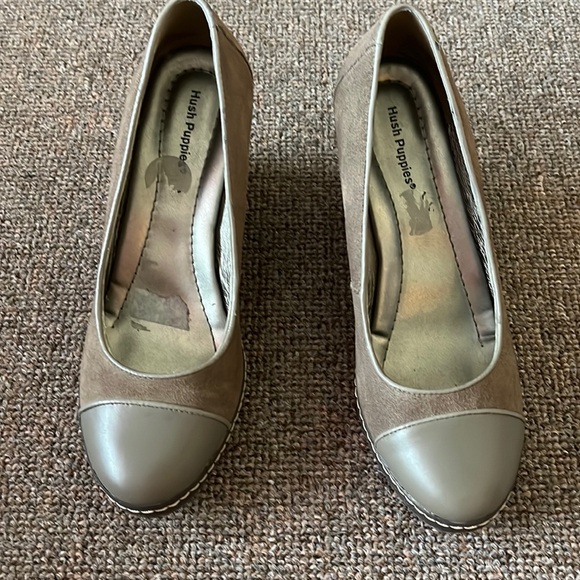 Leather/suede Hush Puppies Wedges - Picture 1 of 6